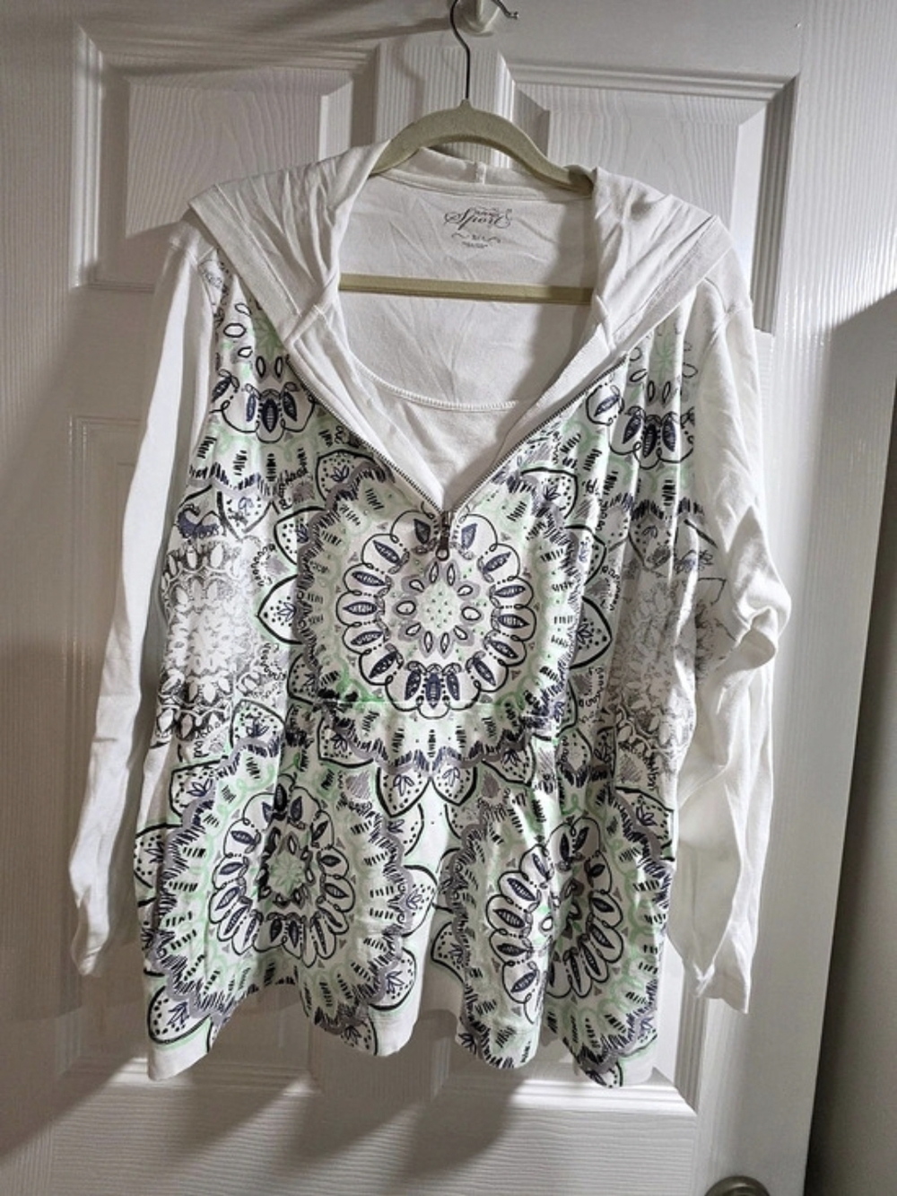 Style & Co Sport Hooded Top Size 3X